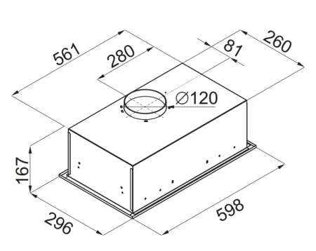 картинка Встраиваемая вытяжка MAUNFELD Crosby Singl 60 черный от магазина SEFI