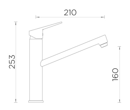 картинка Кухонный смеситель SCHOCK METIS хром от магазина SEFI