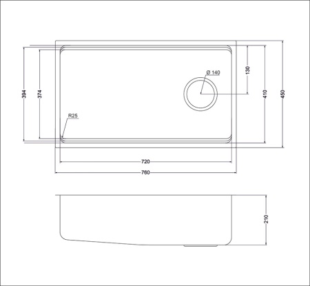 картинка Мойка Oulin OL-EH201M от магазина SEFI